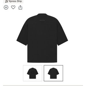 Fear of god essentials arch logo mock neck t shirt